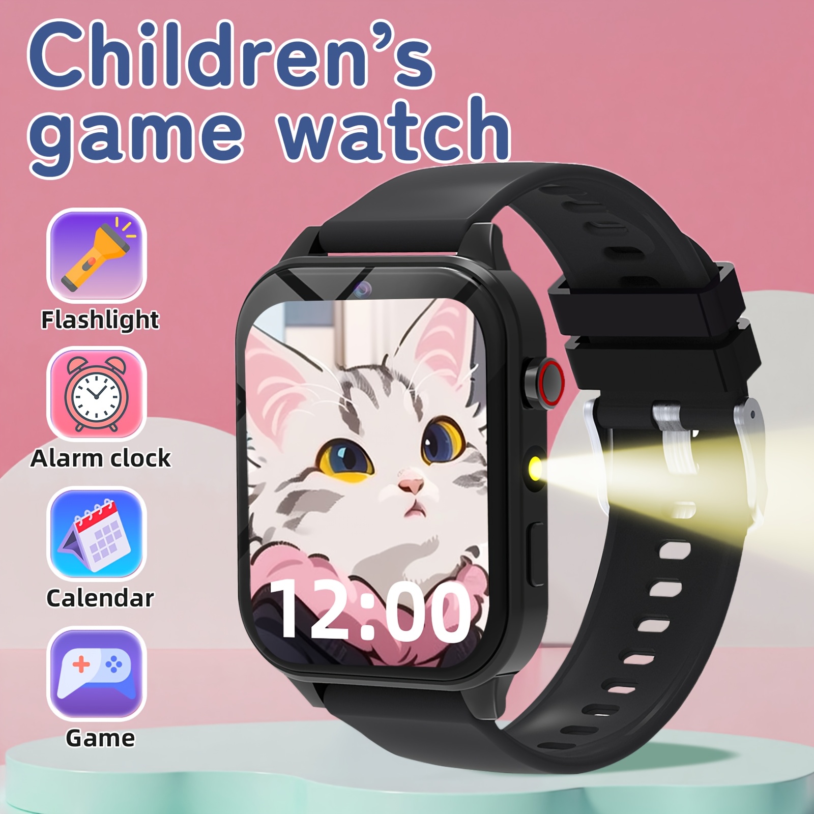 Kids Education Calculator - นาฬิกาอัจฉริยะสำหรับเด็กพร้อมเกมส์เสริมทักษะ กล้องถ่ายรูป และเครื่องเล่นเพลง - แท็บเล็ตหน้าจอสัมผัสสำหรับเด็กอายุ 3