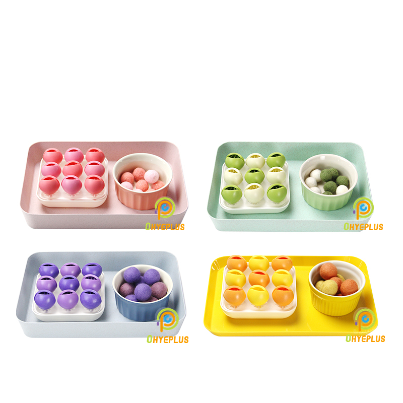 Kids Educational Game 3 - มอนเตสซอรี่ของเล่นเพื่อการศึกษาลูกบอลสีจับคู่เกมสำหรับเด็กทักษะการใช้กล้ามเนื้อละเอียดการออกกำลังกายเบื้องต้นกิจกรรมฝึกชีวิต