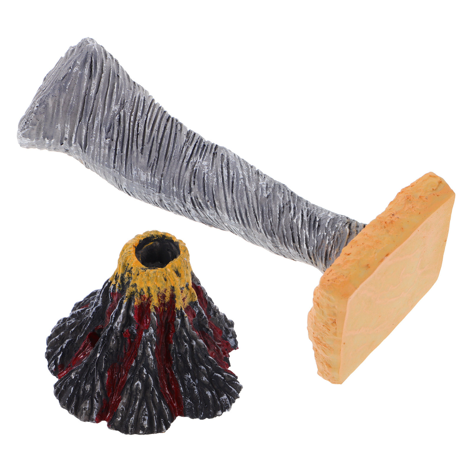 Science Kit Volcano - ชุดอุปกรณ์วิทยาศาสตร์เพื่อการศึกษาเกี่ยวกับภัยพิบัติทางธรรมชาติ 2 ชิ้น พร้อมอุปกรณ์จำลองการปะทุของภูเขาไฟและพายุทอร์นาโดสำหรับจัดแสดงบนโต๊ะทราย