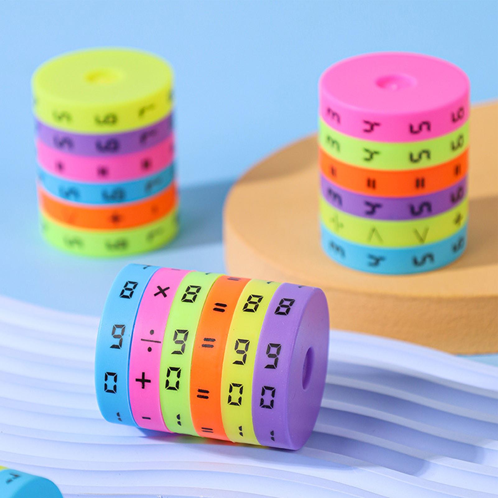 Kids Education Number - ของเล่นเสริมพัฒนาการทางคณิตศาสตร์ ทรงกระบอกมหัศจรรย์ มอนเตสซอรี่ ลูกบาศก์ตัวเลข ฝึกคำนวณ นับเลข