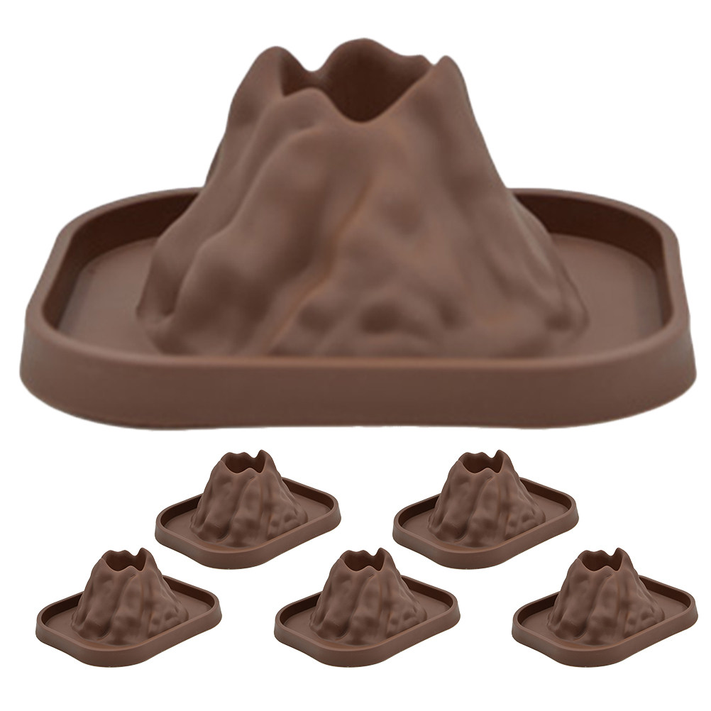 Science Kit Volcano - ชุดอุปกรณ์ทดลองวิทยาศาสตร์ภูเขาไฟ 6 ชิ้น พร้อมฐานมั่นคงสำหรับการจำลองการปะทุของภูเขาไฟ ชุดทดลองวิทยาศาสตร์เพื่อการศึกษา