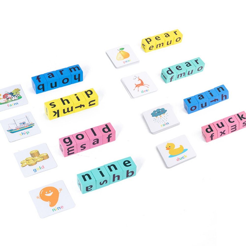 Flash Card Alphabet - การ์ดเรียนรู้ เกมจับคู่ไม้ แฟลชการ์ด การ์ดคำศัพท์ ตัวอักษรภาษาอังกฤษ เกมต่อคำศัพท์