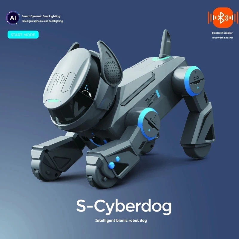 Online Educational Games For Kids - หุ่นยนต์สุนัขอัจฉริยะ AI ควบคุมด้วยท่าทางและสัมผัส พร้อมลำโพงบลูทูธ ควบคุมเพลงได้ ไฟส่องสว่างสุดเท่