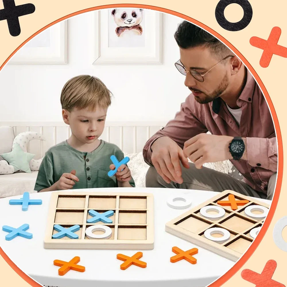 ไม้ XO Tic Tac Toe เกมมินิหมาก - Kids Educational Game 3 บทวิจารณ์และราคา
