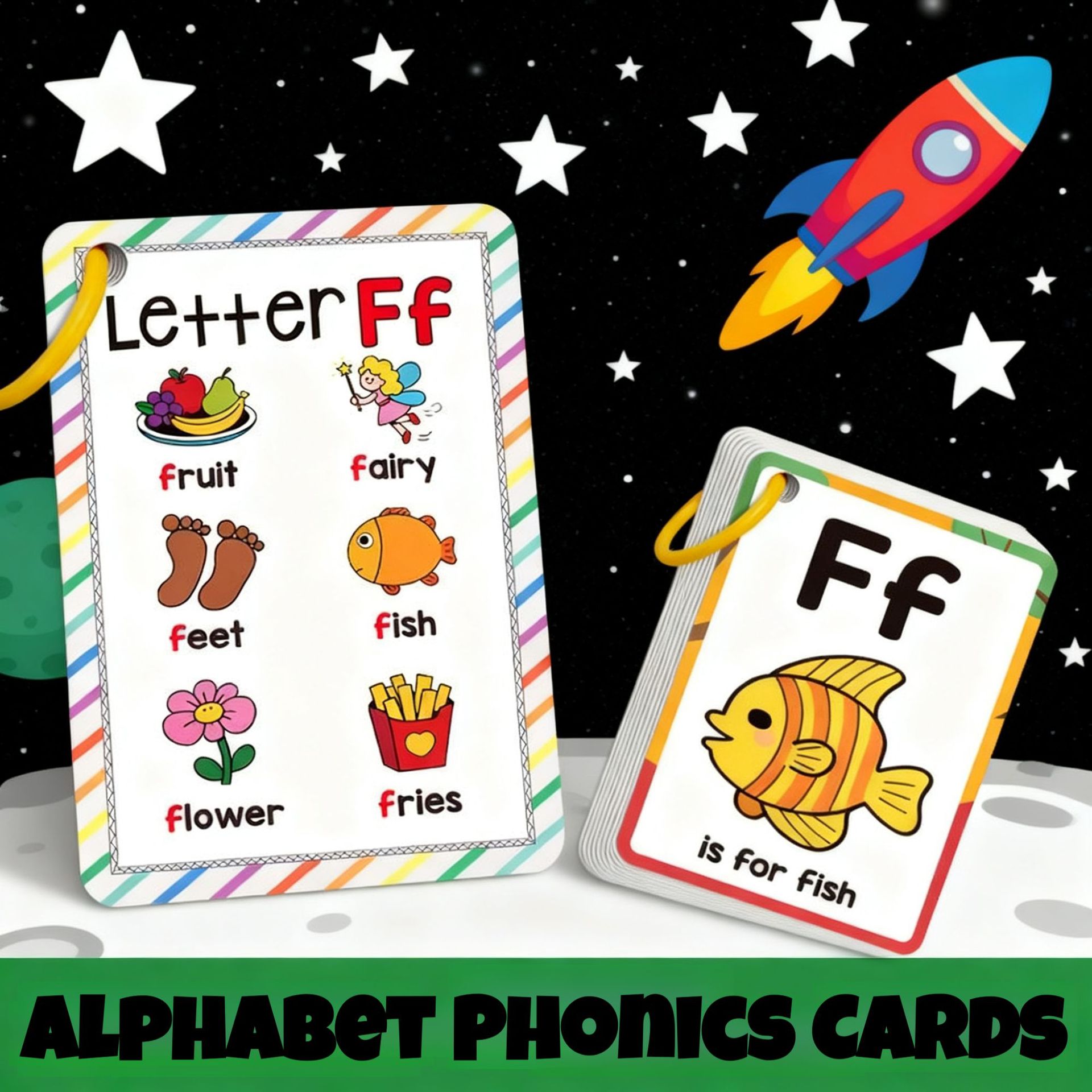 แฟลชการ์ดโฟนิกส์ตัวอักษรภาษาอั - Flash Card Alphabet บทวิจารณ์และราคา
