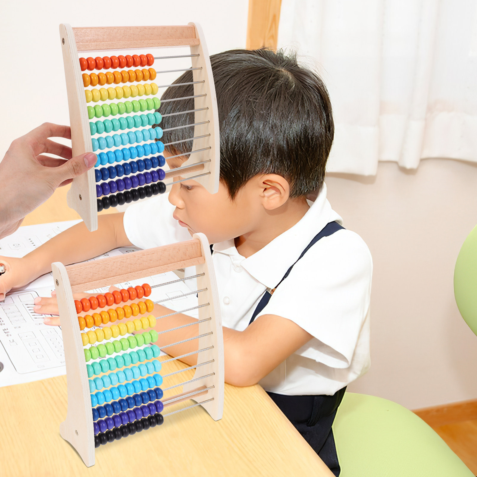ชุดลูกคิดไม้สำหรับเด็ก 1 ชุด ข - Kids Education Calculator บทวิจารณ์และราคา