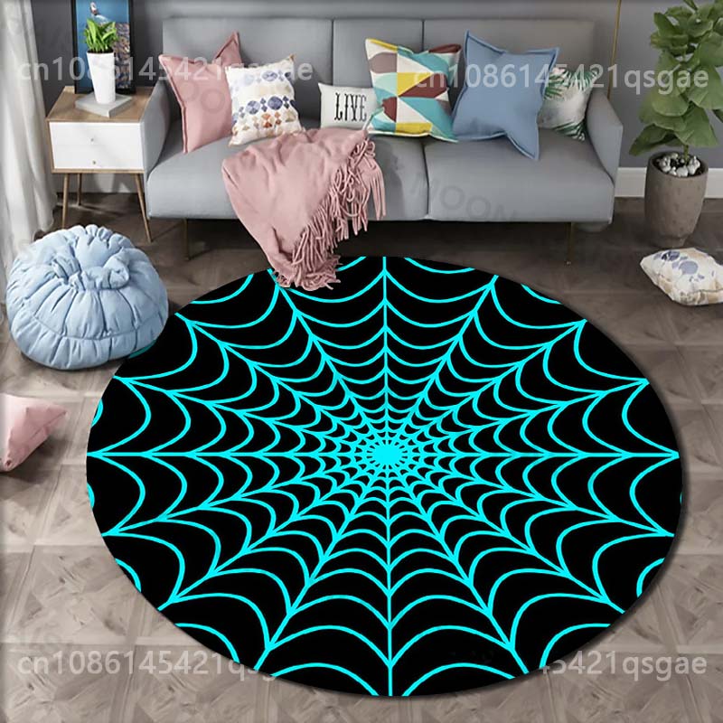 พรมทรงกลมลายใยแมงมุมสีน้ำเงินห - Multiplication Table Mat บทวิจารณ์และราคา