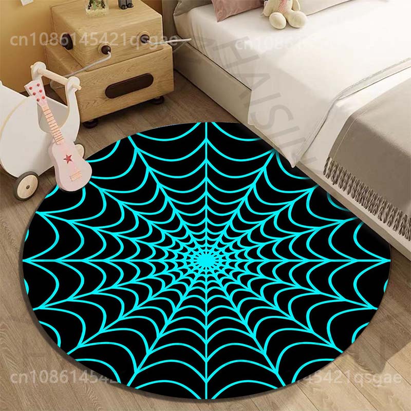 พรมทรงกลมลายใยแมงมุมสีน้ำเงินห - Multiplication Table Mat บทวิจารณ์และราคา
