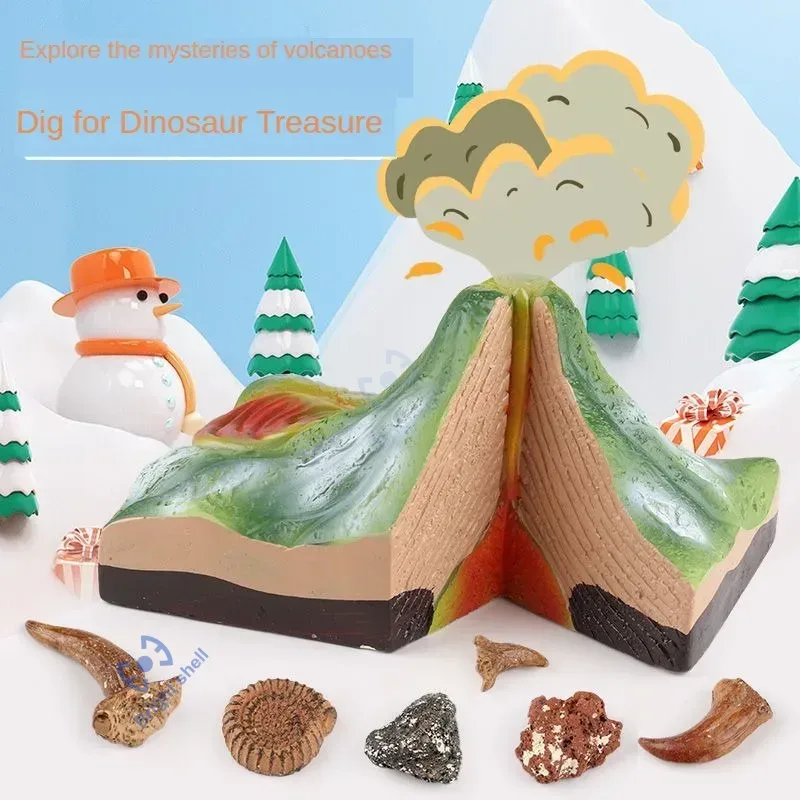 Volcano ของเล่นเด็กพีระมิดไดโน - Science Kit Volcano บทวิจารณ์และราคา