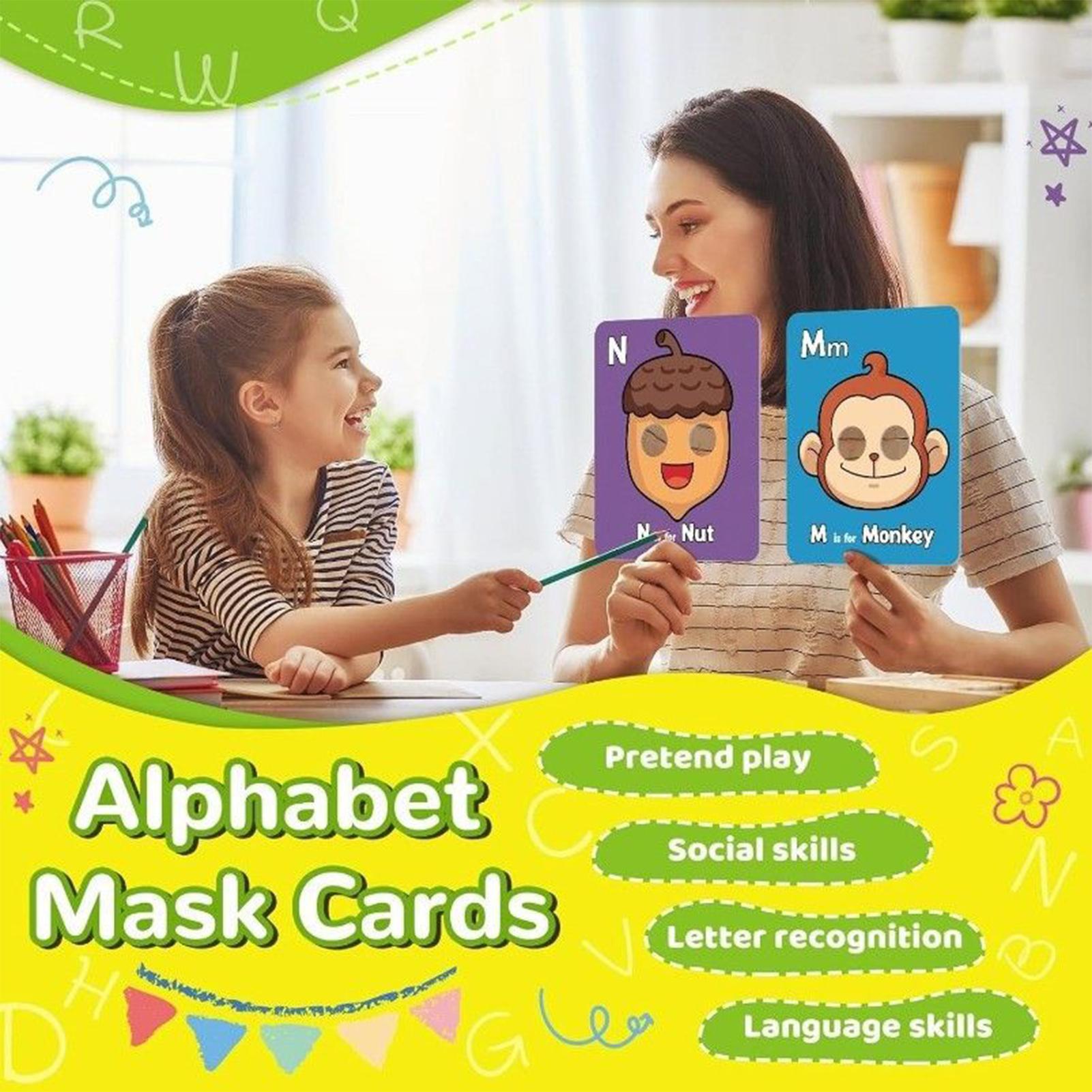 26 ชิ้นแฟลชการ์ดตัวอักษรการศึก - Flash Card Alphabet บทวิจารณ์และราคา