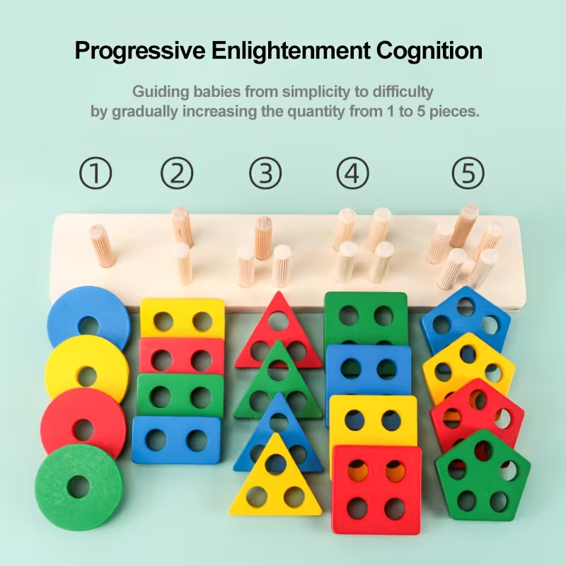 Montessori เกมไม้ของเล่นเด็กปร - Kids Educational Game 3 บทวิจารณ์และราคา