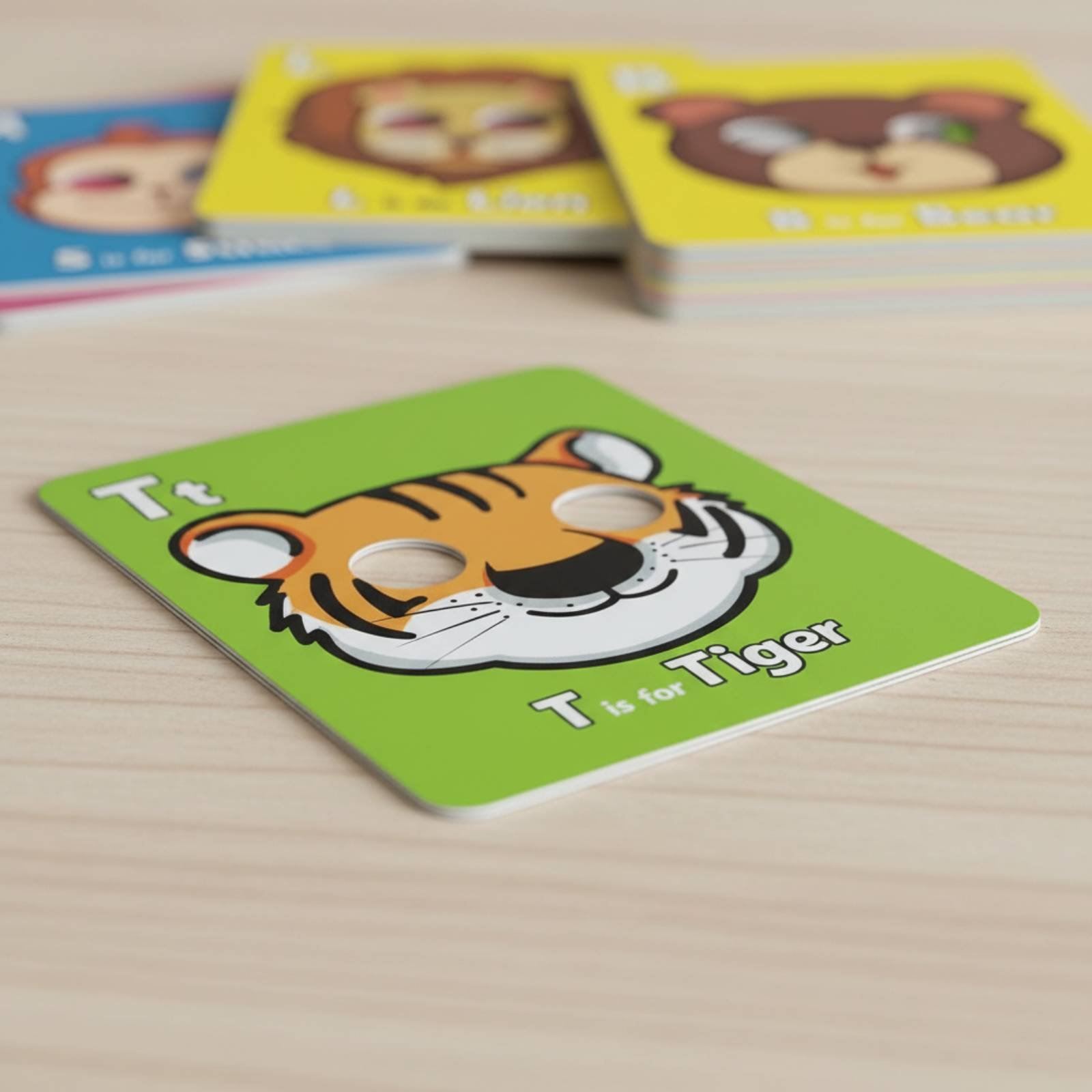 การ์ดแฟลชหน้ากากสัตว์ การ์ดตัว - Flash Card Alphabet บทวิจารณ์และราคา