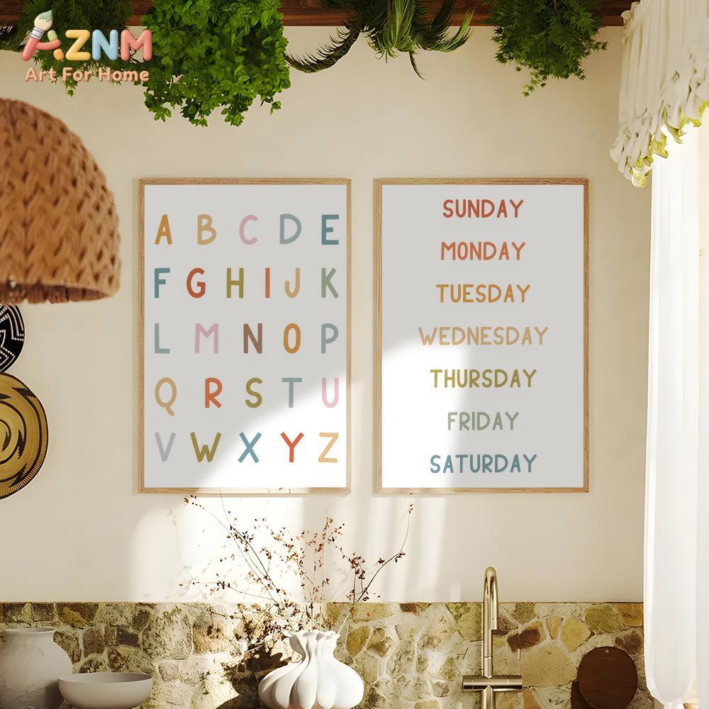 AZNM ศิลปะบนผืนผ้าใบแบบไม่มีกร - Kids Education Number บทวิจารณ์และราคา