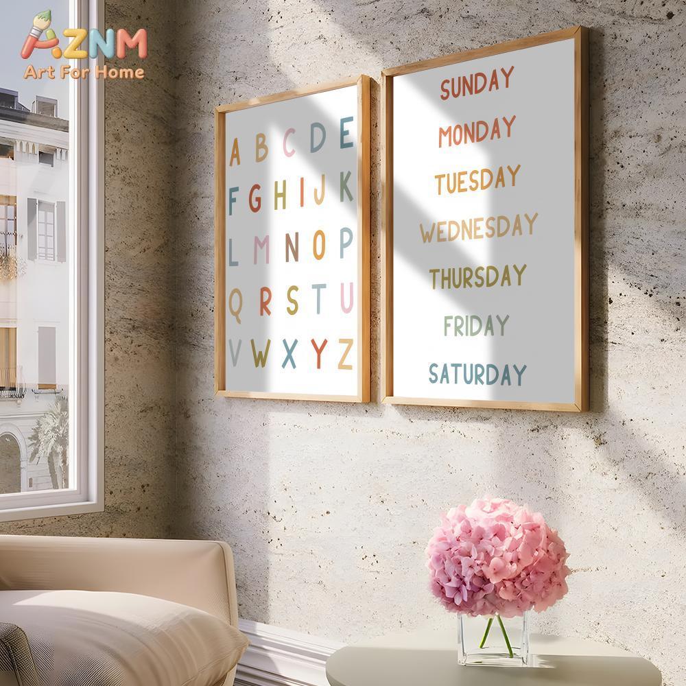 AZNM ศิลปะบนผืนผ้าใบแบบไม่มีกร - Kids Education Number บทวิจารณ์และราคา