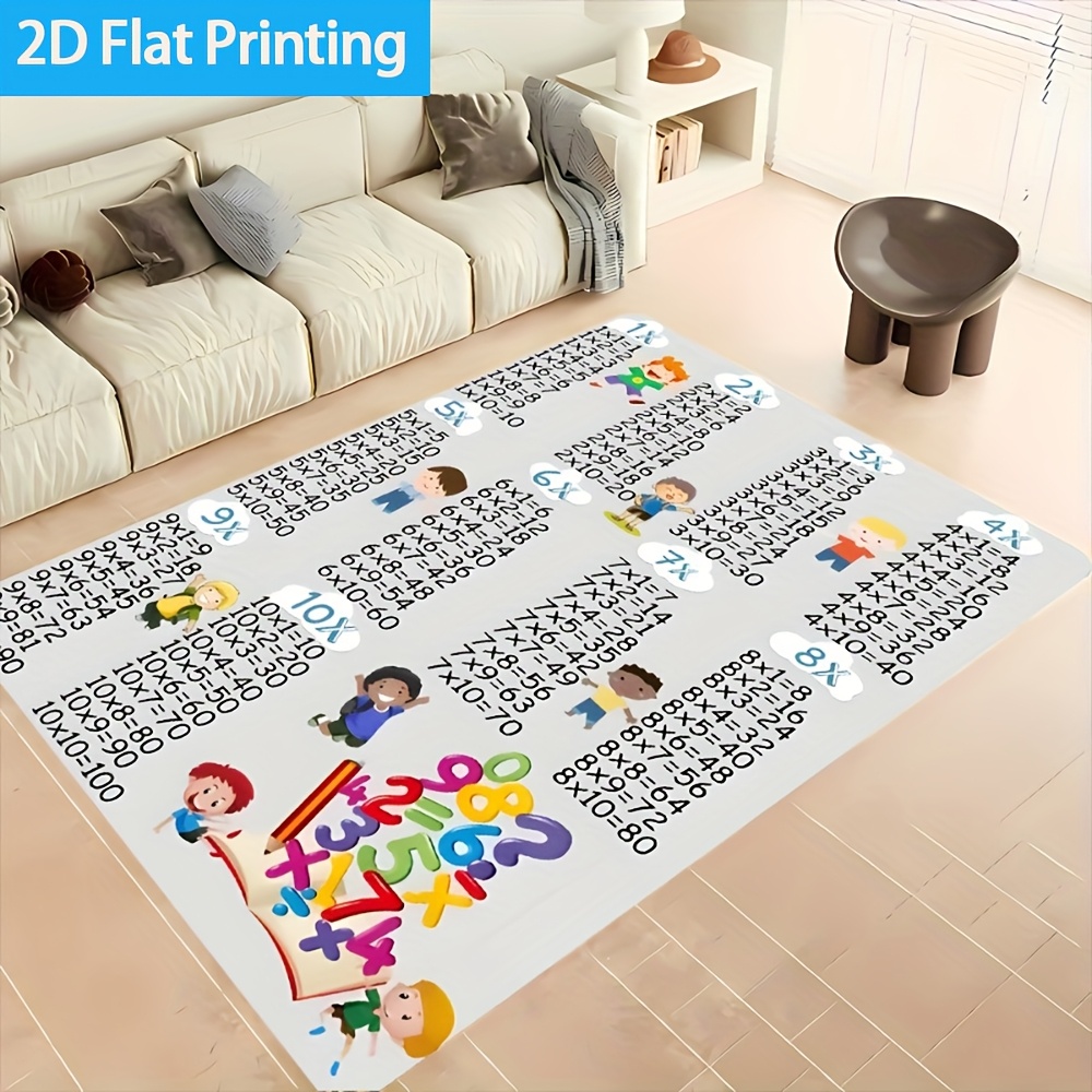 พรมปูพื้นลายตารางคูณหลากสี 1 ช - Multiplication Table Mat บทวิจารณ์และราคา