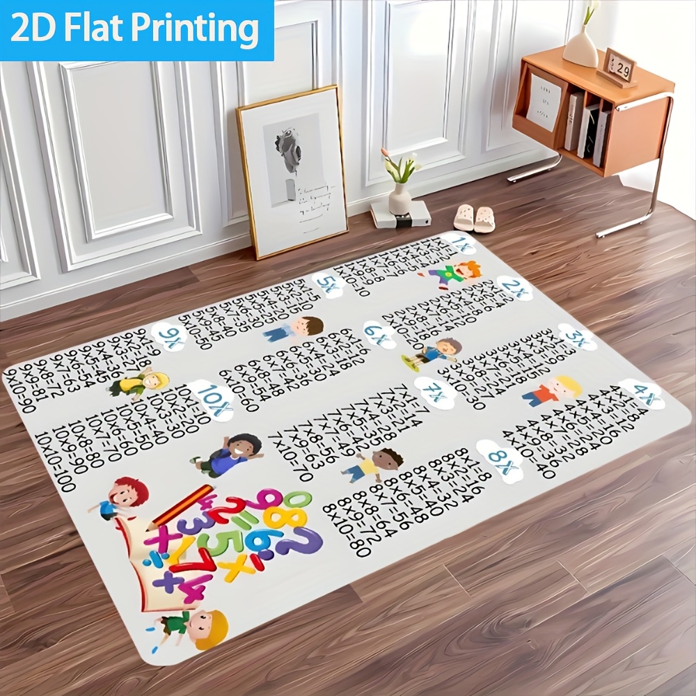พรมปูพื้นลายตารางคูณหลากสี 1 ช - Multiplication Table Mat บทวิจารณ์และราคา
