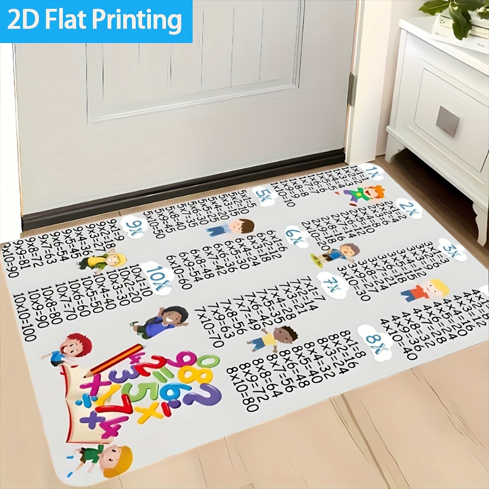 พรมปูพื้นลายตารางคูณหลากสี 1 ช - Multiplication Table Mat บทวิจารณ์และราคา