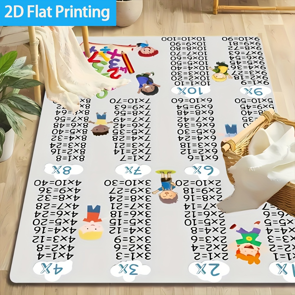 พรมปูพื้นลายตารางคูณหลากสี 1 ช - Multiplication Table Mat บทวิจารณ์และราคา