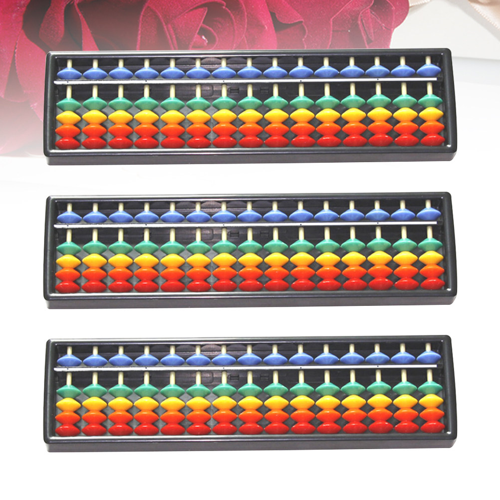 ลูกคิดพลาสติก 3 ชิ้น ลูกปัดสีน - Kids Education Calculator บทวิจารณ์และราคา