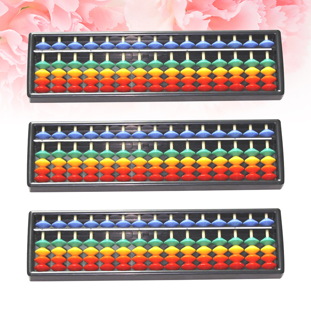ลูกคิดพลาสติก 3 ชิ้น ลูกปัดสีน - Kids Education Calculator บทวิจารณ์และราคา