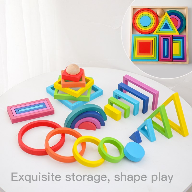Montessori ไม้ Mainan Balok S  - Kids Education Yes บทวิจารณ์และราคา