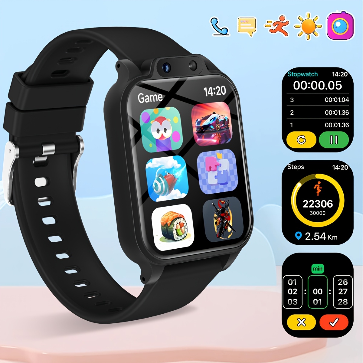 สมาร์ทวอทช์สำหรับเด็กพร้อมเกมส - Kids Education Calculator บทวิจารณ์และราคา