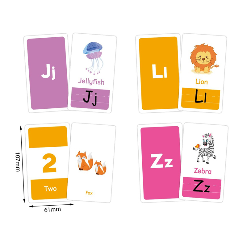 การ์ดแฟลช 58 ใบ 26 ตัวอักษรภาษ - Flash Card Alphabet บทวิจารณ์และราคา