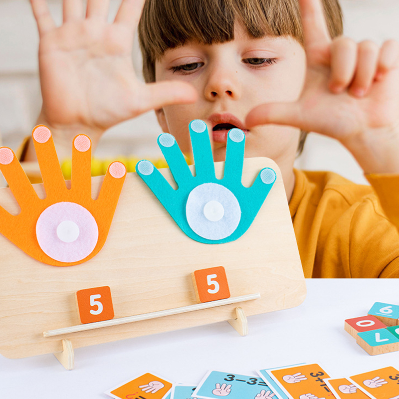 เด็ก Montessori ของเล่นไม้นิ้ว - Kids Education Number บทวิจารณ์และราคา