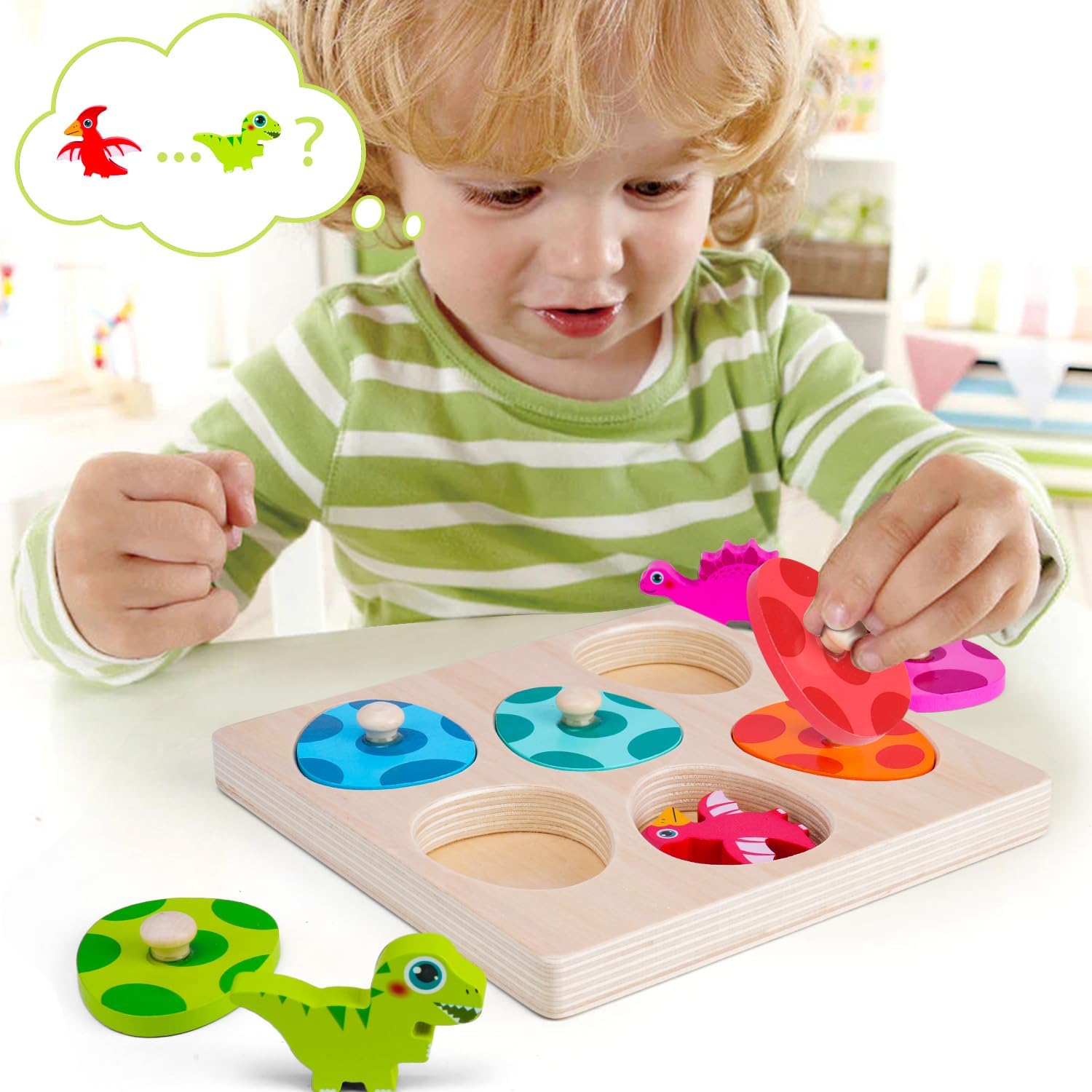 ไม้ไดโนเสาร์จิ๊กซอว์ปริศนาของเ - Kids Educational Game 3 บทวิจารณ์และราคา